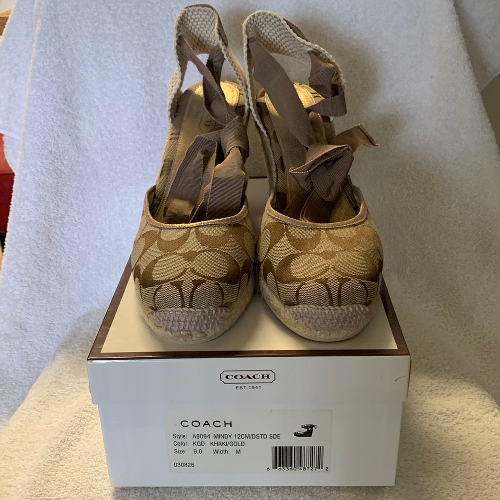 Espadrille wedge sandals closed toe lace up ankle strap size 9